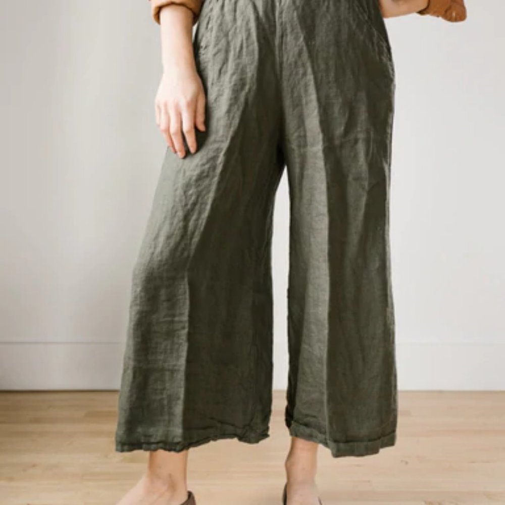 CP Shades heavyweight linen crop Wendy Pants M